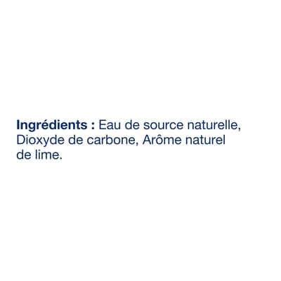 Eau minérale gazéifiée avec arôme naturel de Lime