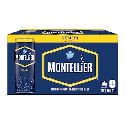 Montellier Carbonated Water, Lemon  10x355.0 ml, $0.23/100ml