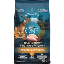 Purina ONE True Instinct Grain Free Chicken, Dry Cat Food - 1.45
