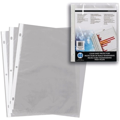 null Clear Sheet Protectors, 40 Pack 1 ea, $2.00/1ea