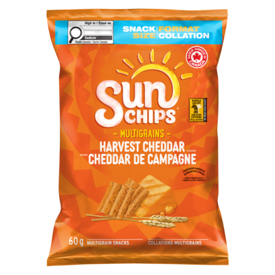 Sun-Chips Cheddar de campagne, cas 32x60.0 g, 1,98 $/100g