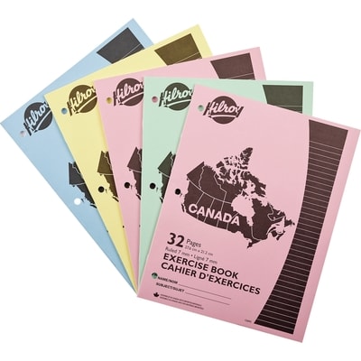 Hilroy Cahier d’exercices, paquet de 5 1 ea, 4,00 $/1ch