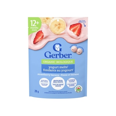 Gerber Gerber Organic Yogurt Melts Strawberry Banana Toddler Snack 28 g, $17.82/100g