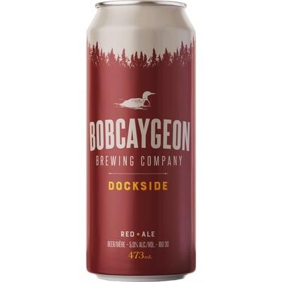 BOBCAYGEON Dockside Red Ale (ID required at pick-up) 473 ml, $0.75/100ml