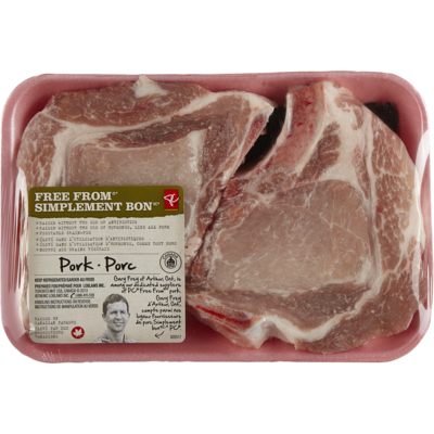 President's Choice Free From Bone In Rib End Chops, Tray Pack $7.69/1kg $3.49/1lb