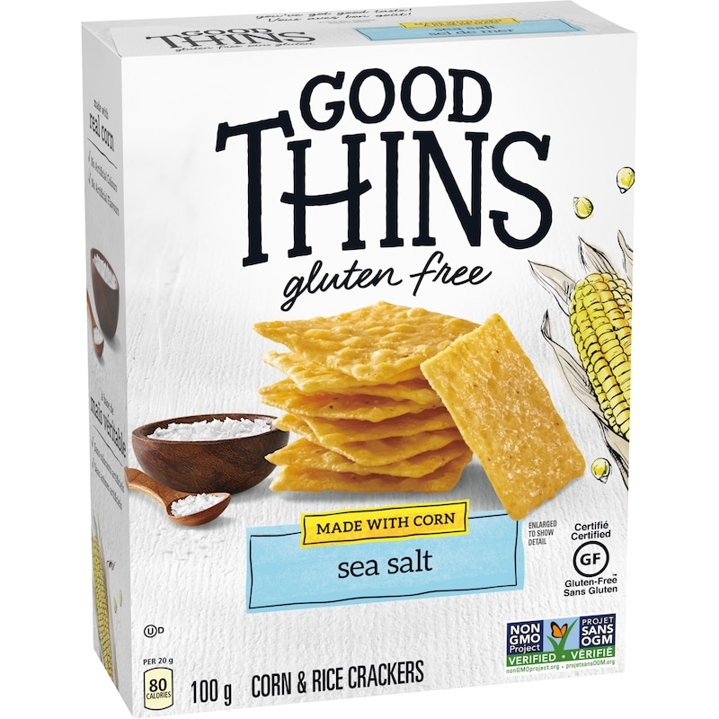 Good Thins, Sea Salt, Gluten Free Corn Crackers