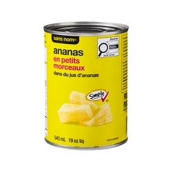 No Name Pineapple Tidbits in Pineapple Juice - 540 ml | Loblaws