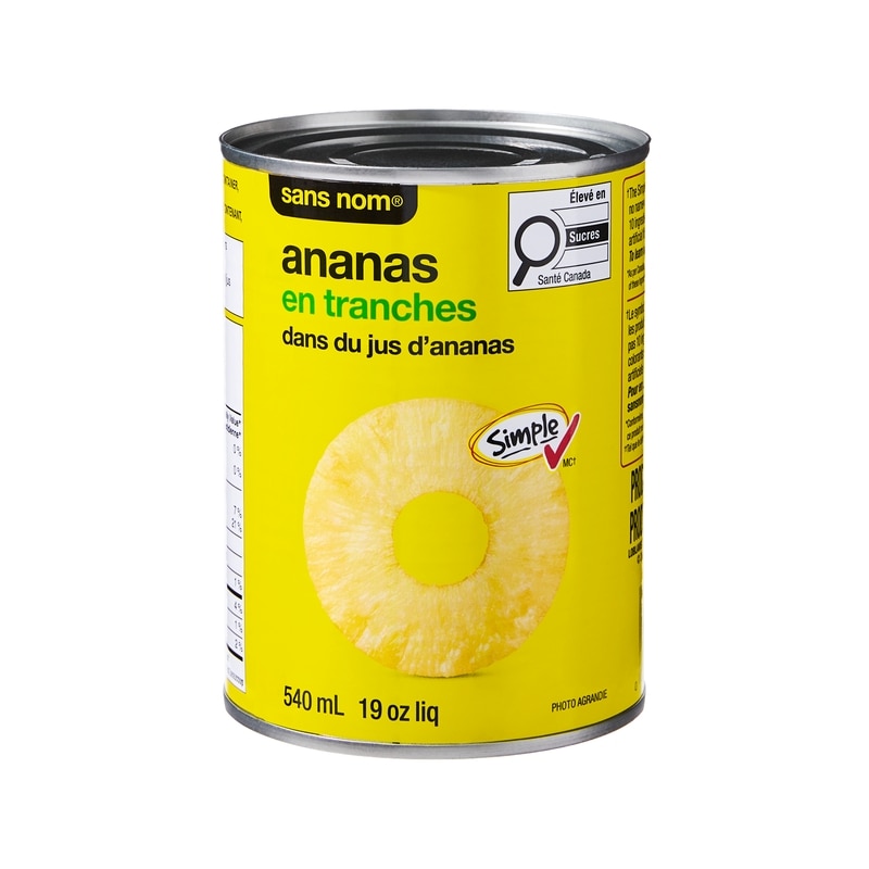 Sliced Pineapple in Pineapple Juice