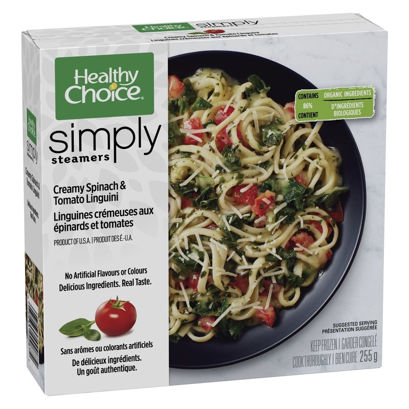 Simply Steamers Creamy Spinach & Tomato Linguini