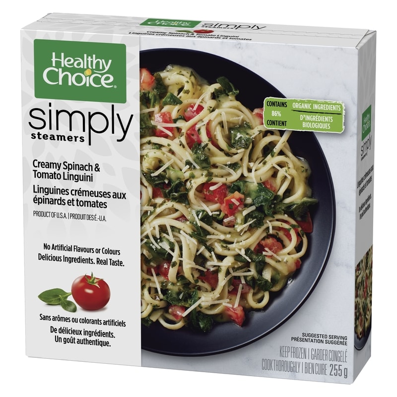 Simply Steamers Creamy Spinach & Tomato Linguini