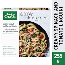 Healthy Choice Simplement vapeurs linguines crémeuses aux épinards et tomates 255 g, 1,57 $/100g