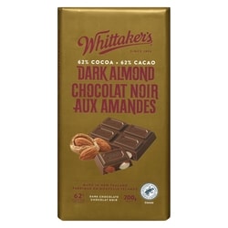 Whittaker's Dark Chocolate Dark Almond 200 G  200 g, $3.50/100g