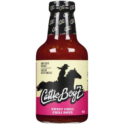 Cattle Boyz Sauce BBQ, chili doux 490 ml, 1,73 $/100ml