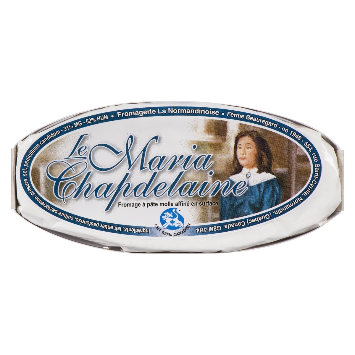 Le Maria Chapdelaine Fromage À Pâte Molle Affiné En Surface Le Maria Chapdelaine 31% Mg 165 g, $3.64/100g