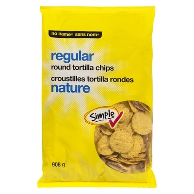 No Name Regular Round Tortilla Chips 908 g, $0.55/100g