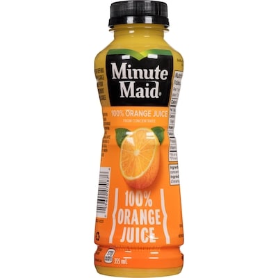 Minute Maid Orange Juice Bottle 12x355.0 ml, $0.47/100ml