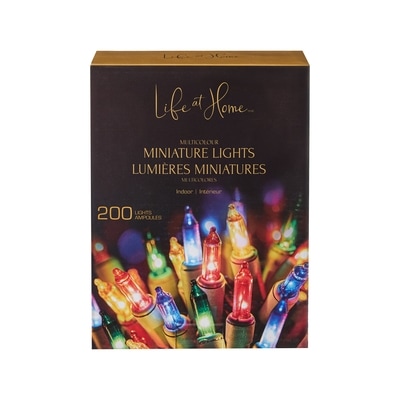 Life at Home Jeu de 200 lumières miniatures – multicolore 1 ea, 18,00 $/1ch
