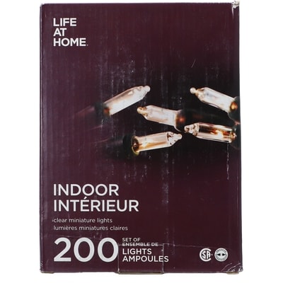 Life at Home Jeu de 200 lumières miniatures – clair 1 ea, 18,00 $/1ch