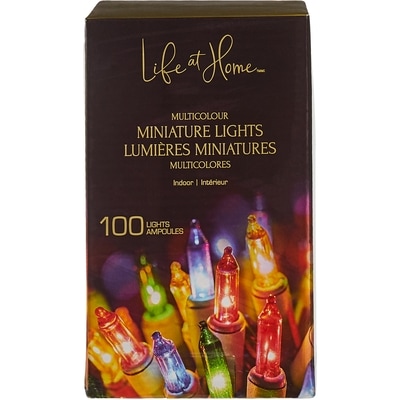Jeu de 100&nbsp;lumières miniatures – multicolore 