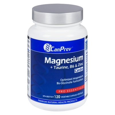 CanPrev ProEssentials Magnesium + Taurine, B6 & Zinc Cardio Vegetable Capsules 120 ea, $0.19/1ea