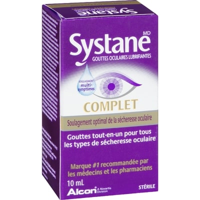 Soulagement complet des yeux secs