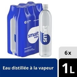 Glaceau Smartwater Bouteille 6x1.0 l, 0,31 $/100ml