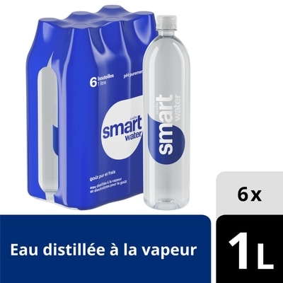 Glaceau Smartwater Bouteille 6x1.0 l, 0,31 $/100ml