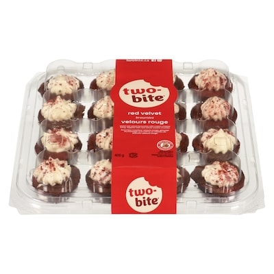 two-bite Red Velvet Brownies Platter 400 g, $2.00/100g