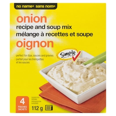 Mélange à recettes et soupe à l’oignon 4 x 28g