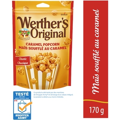 Werther’s Original Maïs soufflé au caramel Werther’s Original 170 g, 2,82 $/100g