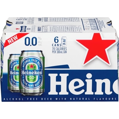 Heineken Alcohol Free Beer with Natural Flavours  6x330.0 ml, $0.81/100ml