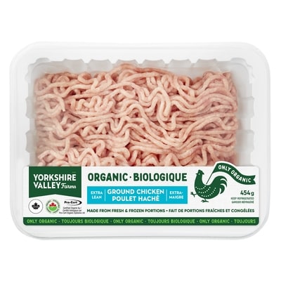 Yorkshire Valley Farms Organic Extra Lean Ground Chicken 454 g, $2.42/100g