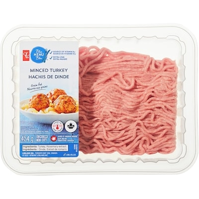 PC Blue Menu Minced Turkey 454 g, $1.65/100g