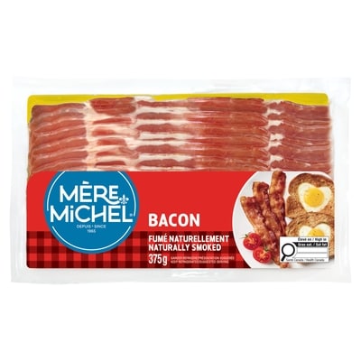 Mère Michel Bacon fumé naturellement 375 g, 2,21 $/100g