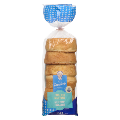 Mrs Dunster English Muffins 6x58.0 g, $6.36/100g