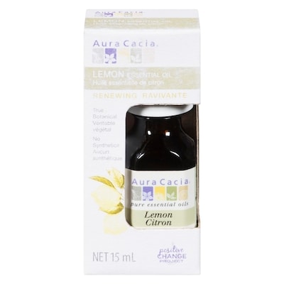 Aura Cacia Huile Essentielle de Citron 15 ml, 49,93 $/100ml