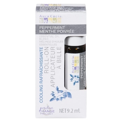 Aura Cacia Mélange d'Huiles Essentielles Menthe Poivrée 9.2 ml, 97,72 $/100ml