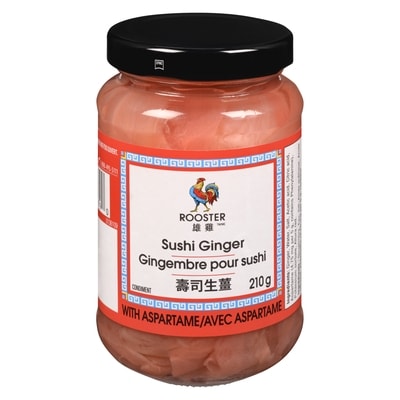 Rooster Sushi Ginger 210 g, $0.95/100g