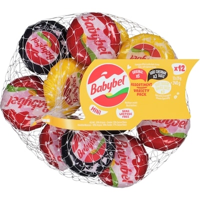 Babybel Mini, saveurs multiples 240 g, 3,96 $/100g