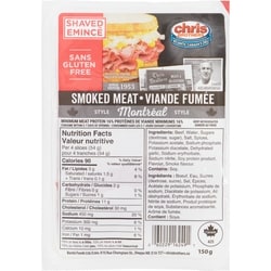 Chris Brothers Smoked Meat Style Montreal 150 g, $3.99/100g