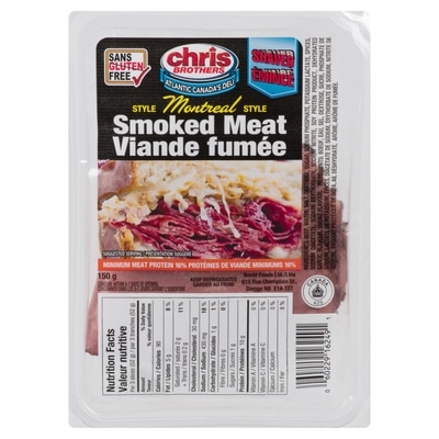 Chris Brothers Viande fumée style Montréal 150 g, 3,99 $/100g