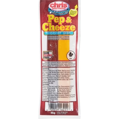 Chris Brothers Nibbler Pak Pepperoni and Cheese 46 g, $5.41/100g