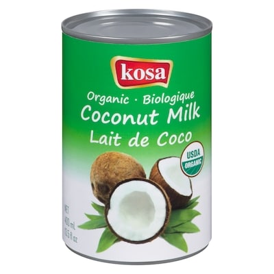 Kosa Lait de Coco Biologique 400 ml, 0,75 $/100ml