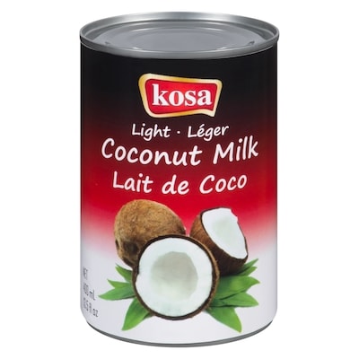 Kosa Lait de Coco Léger 400 ml, 0,57 $/100ml