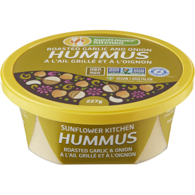 Sunflower Kitchen Hummus Roast Garlc Onion   227 g, $2.64/100g
