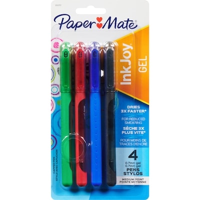 Papermate Inkjoy Gel 600ST Stick Pens, 0.7 mm 4x1.0 ea, $1.38/1ea