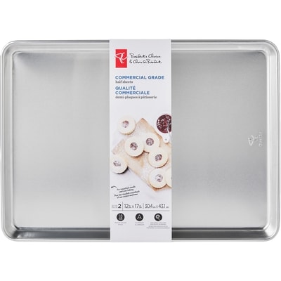 President's Choice 2 Pack Non-Stick Aluminum Baking Trays with Handles, 17 x 12 in 2x1.0 ea, $12.50/1ea