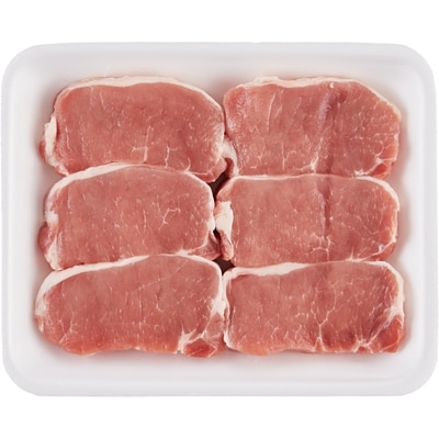 President's Choice Free From Boneless Pork Centre Chops  $17.64/1kg $8.00/1lb