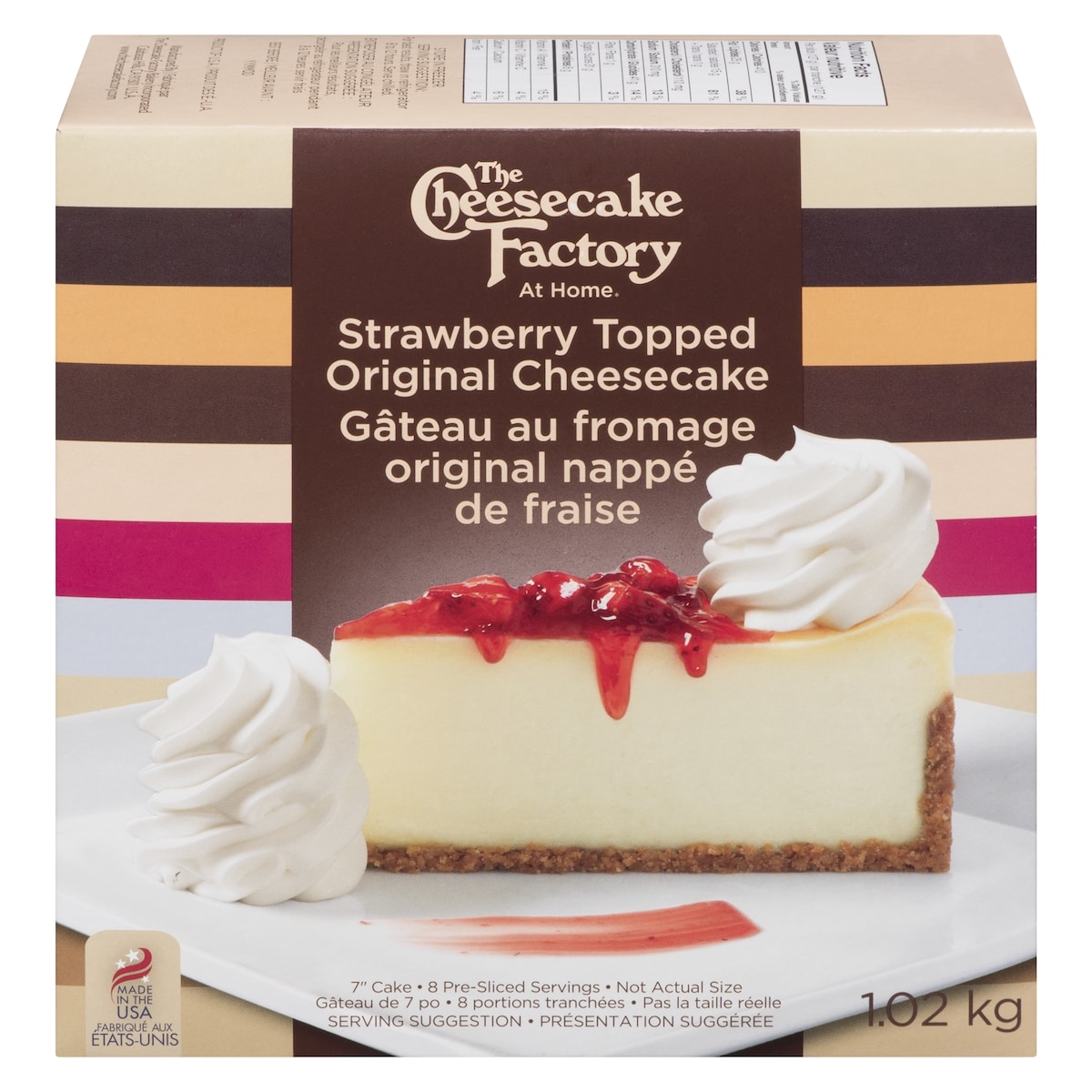 The Cheesecake Factory Cheesecake Strawberry Topped Original 1.02 kg, $2.94/100g