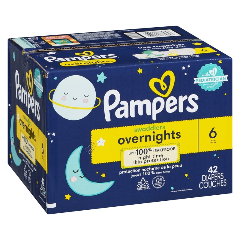 Swaddlers Overnight Diapers Size 6 42 Count